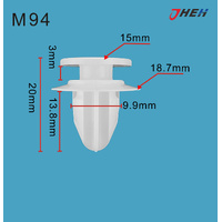 M94 Car Trim Clips 20 Pcs in 1 Pack Fits Mazda Models