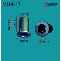 MLM17 Auto Rivet Nuts 5 Pcs in 1 Pack Fits Various Models