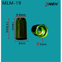 MLM19 Auto Rivet Nuts 5 Pcs in 1 Pack Fits Various Models