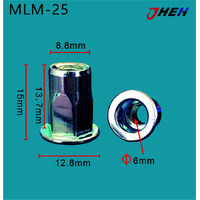 MLM25 Auto Rivet Nuts 5 Pcs in 1 Pack Fits Various Models