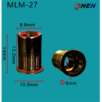 MLM27 Auto Rivet Nuts 5 Pcs in 1 Pack Fits Various Models