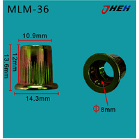 MLM36 Auto Rivet Nuts 5 Pcs in 1 Pack Fits Various Models