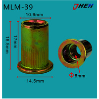 MLM39 Auto Rivet Nuts 5 Pcs in 1 Pack Fits Various Models