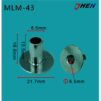 MLM43 Auto Rivet Nuts 5 Pcs in 1 Pack Fits Various Models