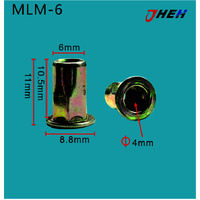 MLM6 Auto Rivet Nuts 5 Pcs in 1 Pack Fits Various Models