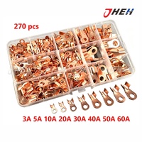 Open Barrel Copper Lugs 270 Pcs in 1 Pack Fits Various Models OT-TKKB-270