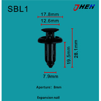 SBL1 Car Trim Clips 10 Pcs in 1 Pack Fits Subaru Models