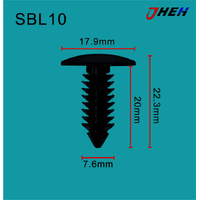 SBL10 Car Trim Clips 10 Pcs in 1 Pack Fits Subaru Models