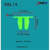 SBL14 Car Trim Clips 10 Pcs in 1 Pack Fits Subaru Models