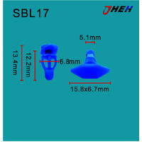SBL17 Car Trim Clips 10 Pcs in 1 Pack Fits Subaru Models