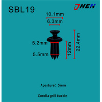 SBL19 Car Trim Clips 10 Pcs in 1 Pack Fits Subaru Models