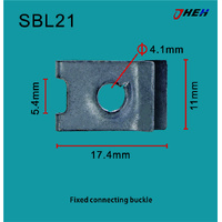 SBL21 Auto U-Clip Nuts 10 Pcs in 1 Pack Fits Subaru Models