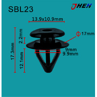 SBL23 Car Trim Clips 10 Pcs in 1 Pack Fits Subaru Models
