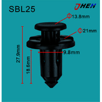 SBL25 Car Trim Clips 10 Pcs in 1 Pack Fits Subaru Models