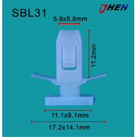 SBL31 Car Trim Clips 10 Pcs in 1 Pack Fits Subaru Models