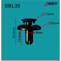SBL35 Car Trim Clips 10 Pcs in 1 Pack Fits Subaru Models