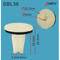 SBL36 Car Trim Clips 10 Pcs in 1 Pack Fits Subaru Models
