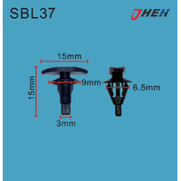 SBL37 Car Trim Clips 10 Pcs in 1 Pack Fits Subaru Models