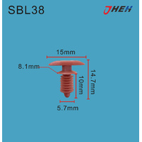 SBL38 Car Trim Clips 10 Pcs in 1 Pack Fits Subaru Models