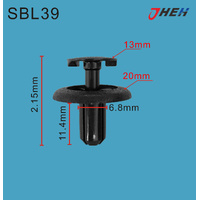 SBL39 Car Trim Clips 10 Pcs in 1 Pack Fits Subaru Models