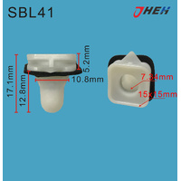 SBL41 Car Trim Clips 10 Pcs in 1 Pack Fits Subaru Models