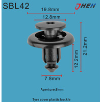 SBL42 Car Trim Clips 10 Pcs in 1 Pack Fits Subaru Models