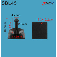 SBL45 Car Trim Clips 10 Pcs in 1 Pack Fits Subaru Models