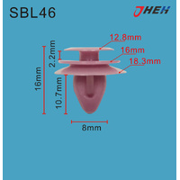 SBL46 Car Trim Clips 10 Pcs in 1 Pack Fits Subaru Models
