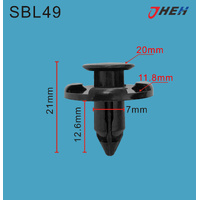 SBL49 Car Trim Clips 10 Pcs in 1 Pack Fits Subaru Models