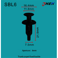 SBL6 Car Trim Clips 10 Pcs in 1 Pack Fits Subaru Models