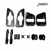 Door Handle Covers And Inserts Black  14pcs/Set Fits Toyota Hiace 2019- STHI19DHC-0323-BK