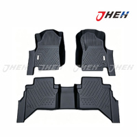 Floor Mats /Floor Liners Black  3pcs/Set Fits Toyota Hilux 2015 STHR15CM-1-RHD-BK
