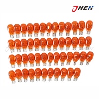 T15 WY16W Amber Wedge Globe 50 Pcs in 1 Pack Fits Various Models T15-12V-16W-H