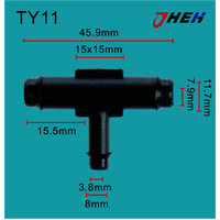 TY11 Auto Hose Connectors  10 Pcs in 1 Pack Fits Various Models