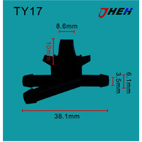 TY17 Auto Hose Connectors  10 Pcs in 1 Pack Fits Various Models