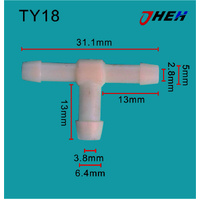 TY18 Auto Hose Connectors  10 Pcs in 1 Pack Fits Various Models