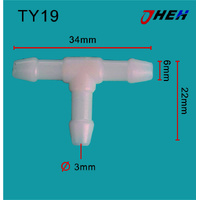 TY19 Auto Hose Connectors  10 Pcs in 1 Pack Fits Various Models