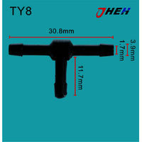 TY8 Auto Hose Connectors  10 Pcs in 1 Pack Fits Various Models