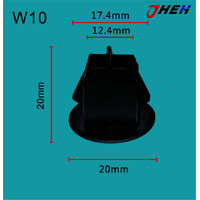 W10 Car Trim Clips 5 Pcs in 1 Pack Fits Volvo Models