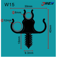 W15 Car Trim Clips 5 Pcs in 1 Pack Fits Volvo Models