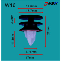 W16 Car Trim Clips 10 Pcs in 1 Pack Fits Volvo Models