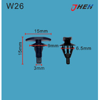 W26 Car Trim Clips 10 Pcs in 1 Pack Fits Volvo Models