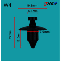 W4 Car Trim Clips 10 Pcs in 1 Pack Fits Volvo Models