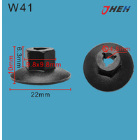 W41 Car Trim Clips 5 Pcs in 1 Pack Fits Volvo Models