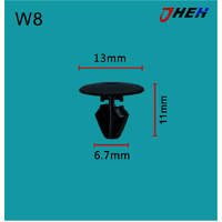 W8 Car Trim Clips 10 Pcs in 1 Pack Fits Volvo Models