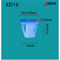 XD19 Car Trim Clips 10 Pcs in 1 Pack Fits Hyundai &amp; Kia Models