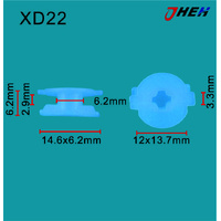 XD22 Car Trim Clips 10 Pcs in 1 Pack Fits Hyundai &amp; Kia Models