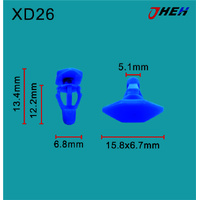 XD26 Car Trim Clips 10 Pcs in 1 Pack Fits Hyundai &amp; Kia Models