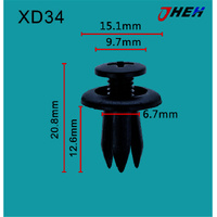 XD34 Car Trim Clips 20 Pcs in 1 Pack Fits Hyundai &amp; Kia Models