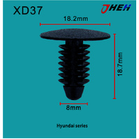 XD37 Car Trim Clips 10 Pcs in 1 Pack Fits Hyundai &amp; Kia Models